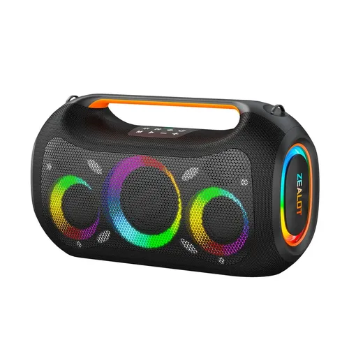 Caixa de Som Bluetooth Altomex AL-3908 FM 50W Subwoofer Luzes RGB