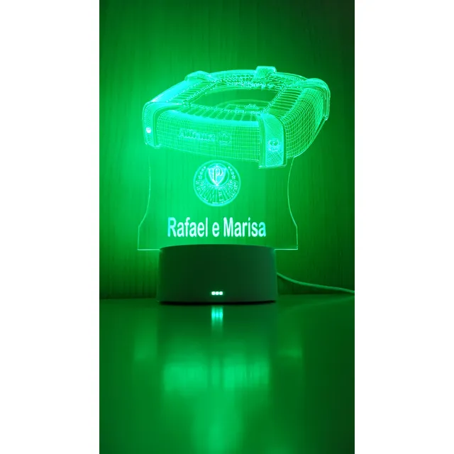 Luminária De Mesa Alianz Parque Estadio Led Acrílico Usb