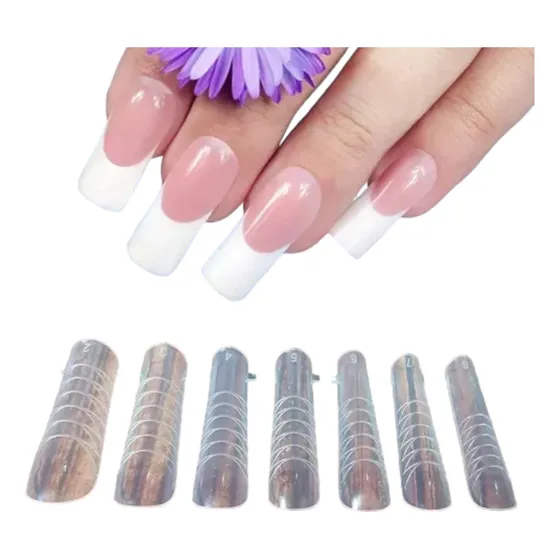 F1 Molde Extra Largo  Curvatura C Unhas Gel Moldado Acrigel