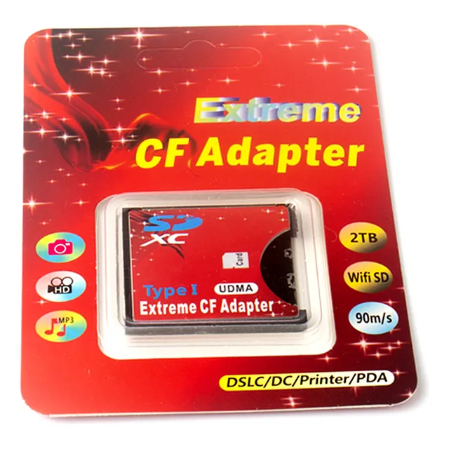 Adaptador De Tarjeta Cf Sd A Flash Card Card Card Compact