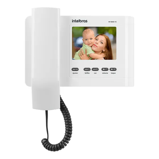 Módulo Interno Videoporteiro Iv 4000 Hs IN Branco Intelbras