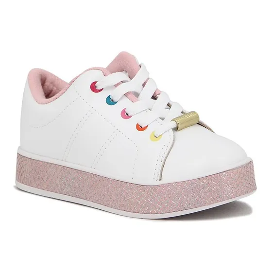 Molekinha Zapato Casual  Acordonado Blanco