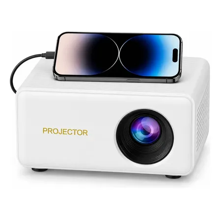 Mini Proyector Led Portátil 1080p Blanco