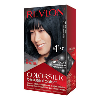 4 Pzs Revlon Tinte Permanente Dama Colorsilk 12 Negro Azulad 4 Pzs Revlon Tinte Permanente Dama Colorsilk 12 Negro Azulad