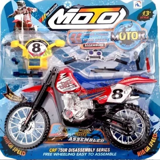 Moto Grande Desarmable Juguete Didactico Armable Niño Carro