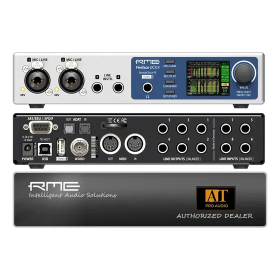 Interface Áudio Usb 8x8 Digital 12 I/o Rme Fireface Ucx Ii