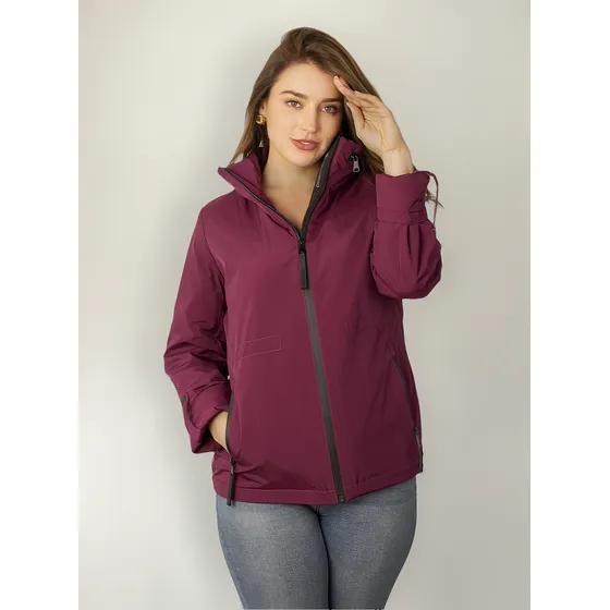 Chamarra Mujer Rompevietos Con Capucha Ny8596lr Greenlander