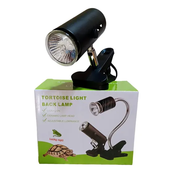Mini Lâmpada Uva/uvb 25w 3.0 + Aquecimento + Suporte  Grampo