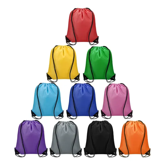 Mochila Con Cordón De 10 Colores, Paquete De 10 Unidades