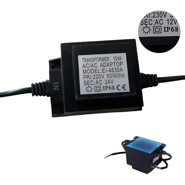 Transformador Foco Led Piscina 30w Encapsulado 220v /12v Ac