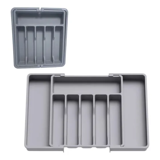 Cubiertero De Plastico Extensible 57x38x5cm Organizador