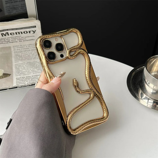 Funda De Teléfono 3d De Lujo Con Forma De Serpiente Para iPhone 16 Pro Max 15 14 Plus 13 12 Pro Max, Chapado Mate, Funda Protectora A La Moda Funda De Teléfono 3d De Lujo Con Forma De Serpiente Para iPhone 16 Pro Max 15 14 Plus 13 12 Pro Max, Chapado Mate, Funda Protectora A La Moda