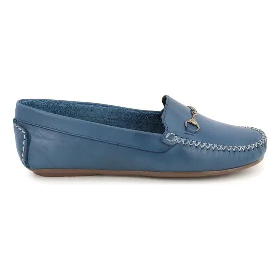 Mocassim Clássico Sapato Sapatilha Feminino Feito Em Couro