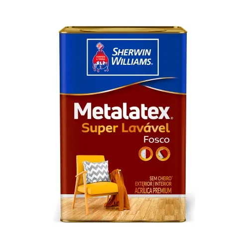 Tinta Acrílica Fosco Superlavável Metalatex 1 8 Lt