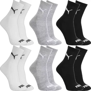 Kit 6 Pares Meias Puma Cano Médio Masculino Original Algodão Kit 6 Pares Meias Puma Cano Médio Masculino Original Algodão