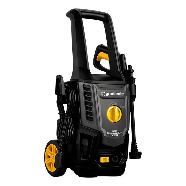 Lavadora De Alta Pressão Gradiente Aqua Jet 1500w 1750 Psi Portátil Compacta Cinza 127v 60hz