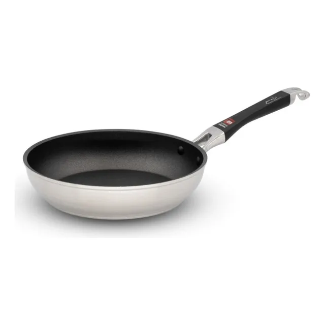 Sarten De Aluminio Induccion 20cm Antiadherente Profesional Color Negro
