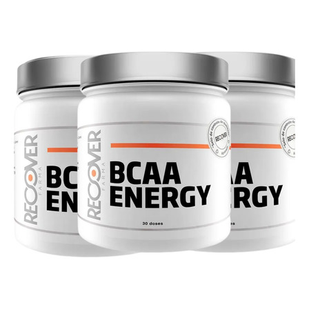 Bcaa Energy - Kit Com 3 Unidades - Recover Farma Bcaa Energy - Kit Com 3 Unidades - Recover Farma