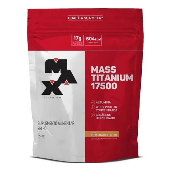 Hipercalórico Mass Titanium Refil 3kg - Max Titanium