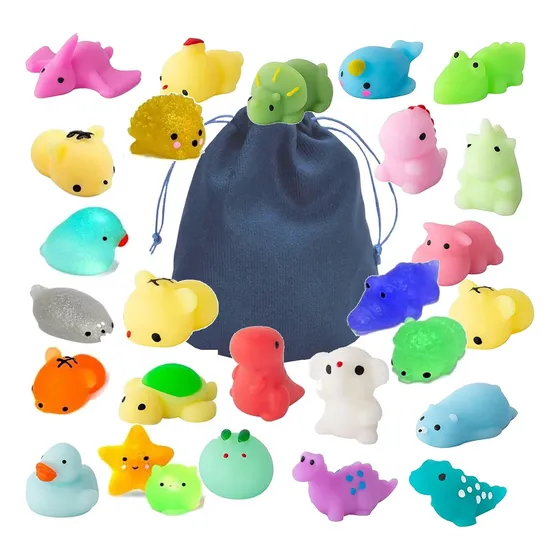 Pack X 30 Squishy Mochi Surtidos Antiestres Blanditos