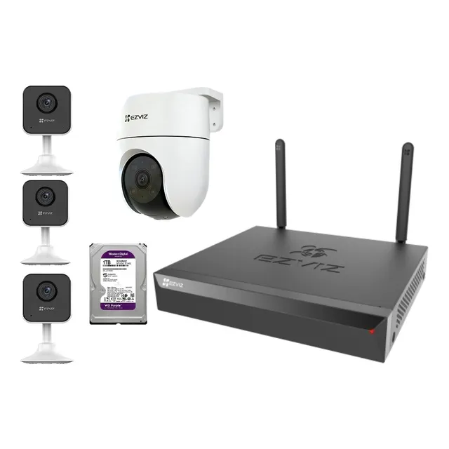 Kit Grabador Nvr Ezviz 4 Cámaras