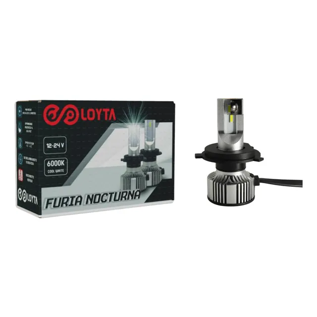 Par Bombillos Led Carro Moto H4 16000lm Furia Nocturna 