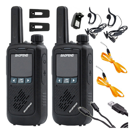 Kit X2 Handies Baofeng Bf-t17 Radio Handy Walkie Talkie Uhf 16 Canales Frecuencia 400 Mhz - 470 Mhz Kit X2 Handies Baofeng Bf-t17 Radio Handy Walkie Talkie Uhf 16 Canales Frecuencia 400 Mhz - 470 Mhz
