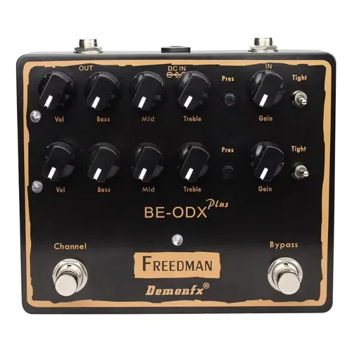 Pedal Overdrive Guitarra Friedman BE-OD Preto True Bypass 9-18V