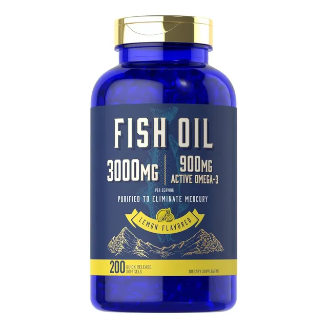 Aceite De Pescado Omega-3 3000 Mg Carlyle 200 Cápsulas