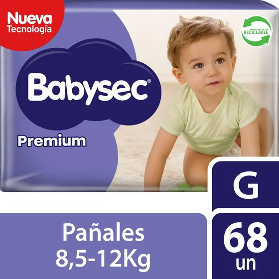 Pañales De Bebé Babysec Premium Cuidado Total 68un G