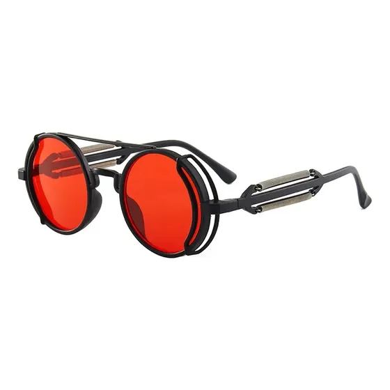 Lentes De Sol Redondos Caballero Dama Steampunk