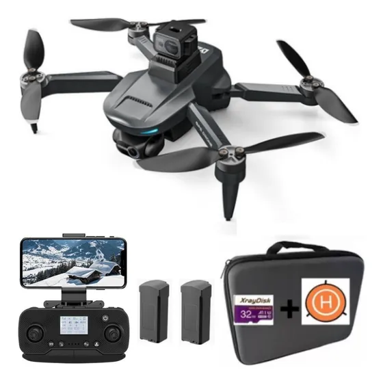 Drone Lyzrc L200 Pro Max 2 Baterias Sensor Gimbal +case Cor Preto