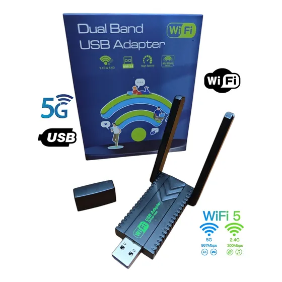 Antena Receptora Wifi Usb Doble Banda 5g 3468