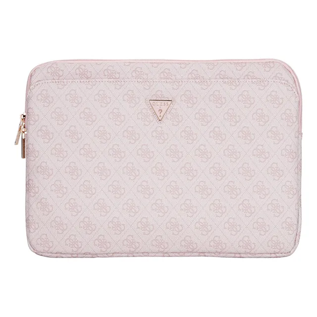 Funda Original Guess 4g Logo Triángulo Para Laptop 14 - Rosa