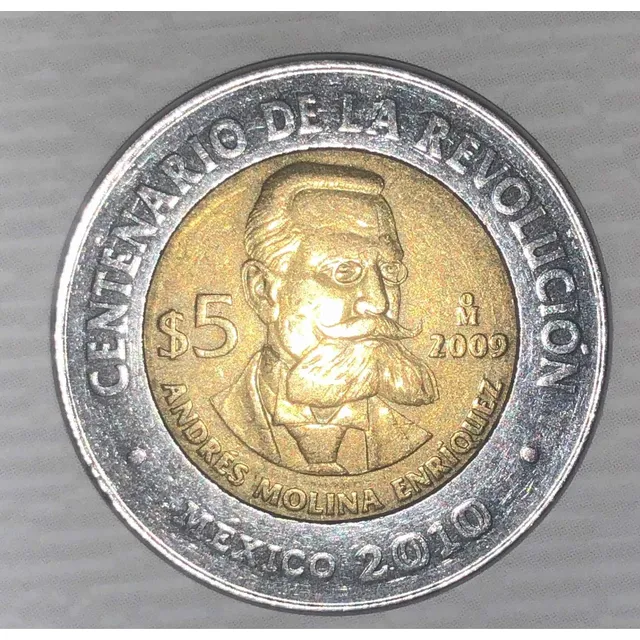 Moneda Andrés Molina Enríquez - Centenario De La Revolución