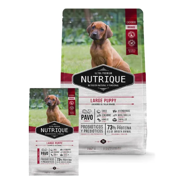 Nutrique Large Puppy Perro Cachorro X 15 Kg + 1 Kg Gratis