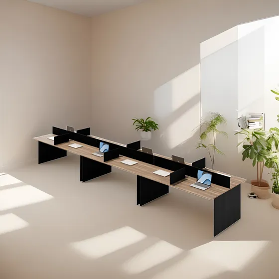 Mesa Para Escritório Estação Trabalho 12 Lugares 5,40x1,20