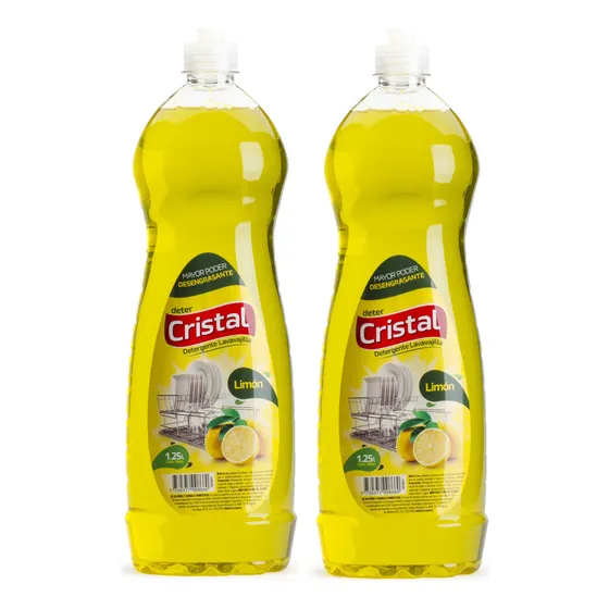Pack Detergente Limón Cristal 1.25 L X 2 Un