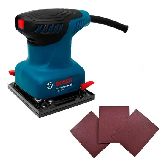 Lijadora Orbital Bosch Gss 140, 220 W, 14000 Rpm, 06012a80g0 Color Azul