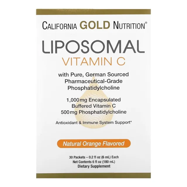 Vitamina C Liposomal California Gold Nutrition 30 Sobres