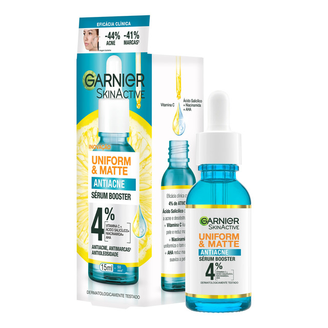 Sérum Antiacne Facial Uniform & Matte 15ml Garnier 15 G Sérum Antiacne Facial Uniform & Matte 15ml Garnier 15 G