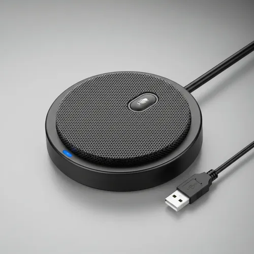 よろず　Logicool Rally Mic Pod Kit com 3 Microfones Logitech Rally Mic Pod Profissionais para