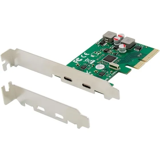 Placa Pci Express X4 A 2 Puertos Usb-c 3.1 Amitosai E5