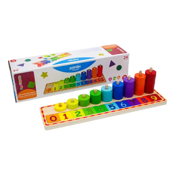 Juego Didáctico Madera Para Sumar Con Figuras Y Números