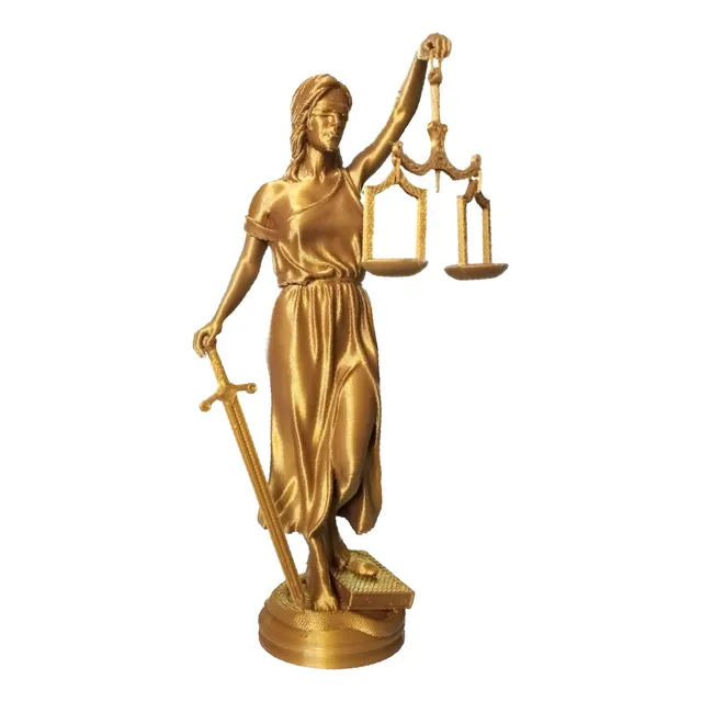Estatua De La Justicia Diosa Themis 32cm
