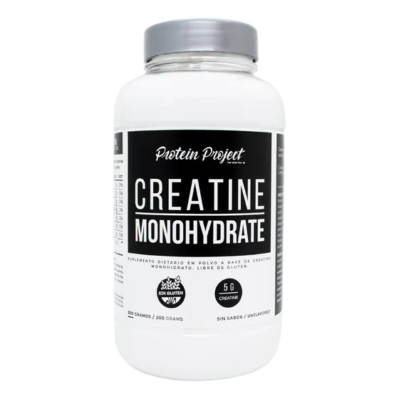 Protein Project Creatine Monohydrate Suplemento 200gr 3c