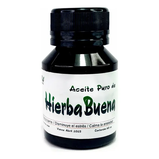 Aceite Hierbabuena Herba 50 Ml Natural Puro Con Gotero