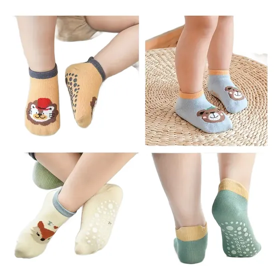 Medias Para Bebes Antidelizantes Algodon Pack De 6 Pares Mix
