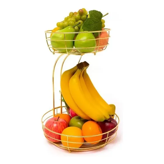 Cesta Hierro Para Fruta Verdura Do Encimera Gancho Platano