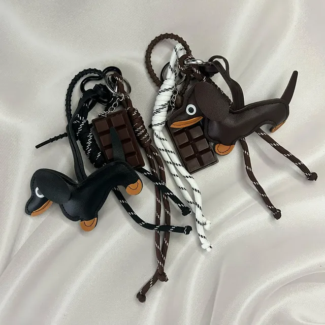 Llaveros Con Forma Dachshund Mascota Salchicha Cartera Amor